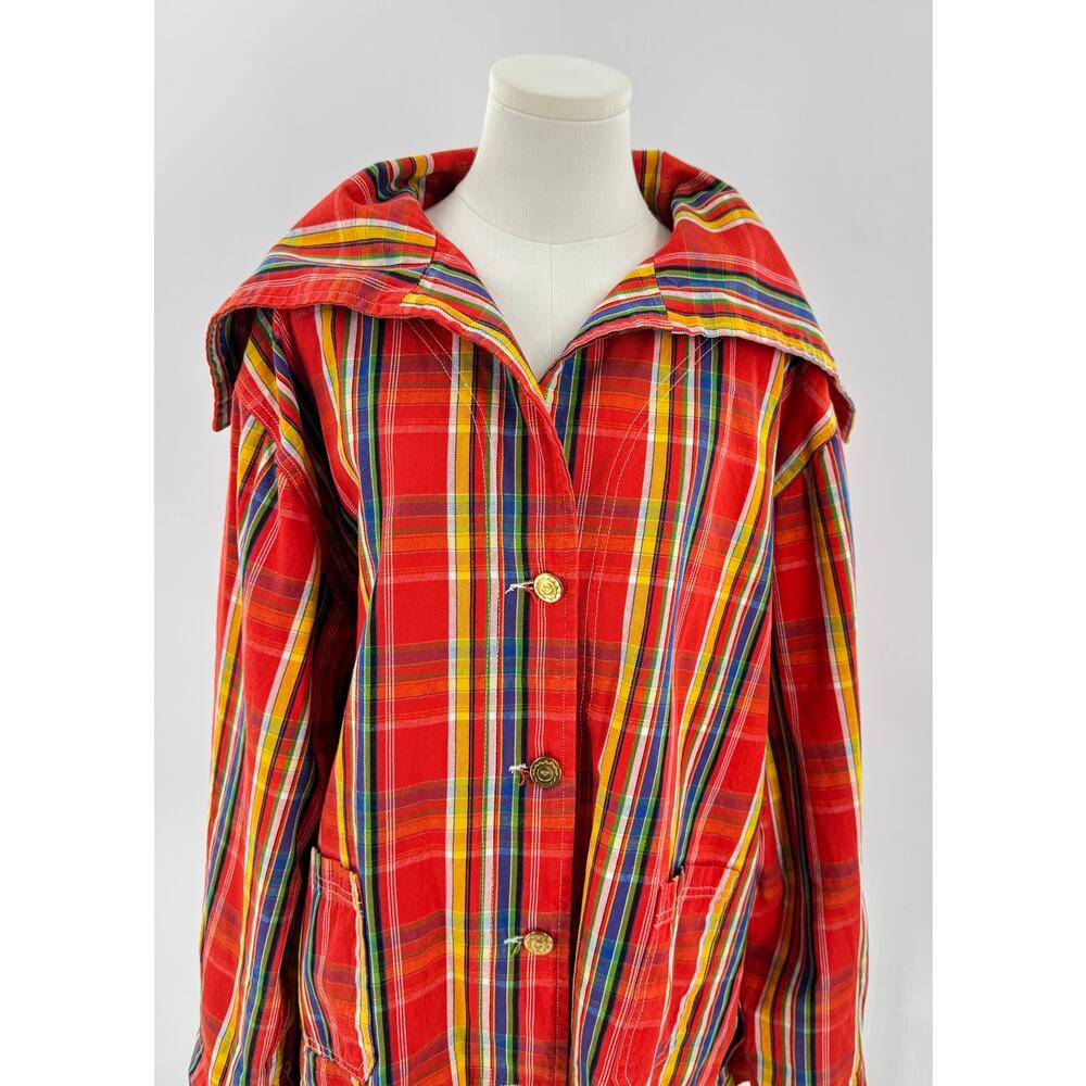 Big Bud Press Red Plaid Sailor Jacket Cotton Canvas Jacket 4XL